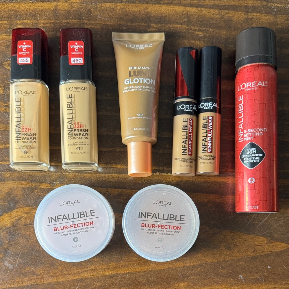 NWT L'Oreal Infallible makeup bundle